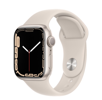 Smart saat Apple Watch Series 7, 41mm NFC Starlight (MKMY3RB/A)