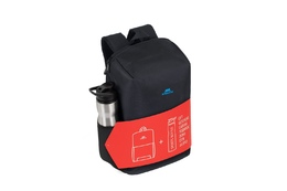 Noutbuk üçün çanta RIVACASE Regent 8068 black Full size Laptop backpack 15.6" + ports bottle Laptop backpacks