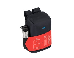 Noutbuk üçün çanta RIVACASE Regent 8068 black Full size Laptop backpack 15.6" + ports bottle Laptop backpacks