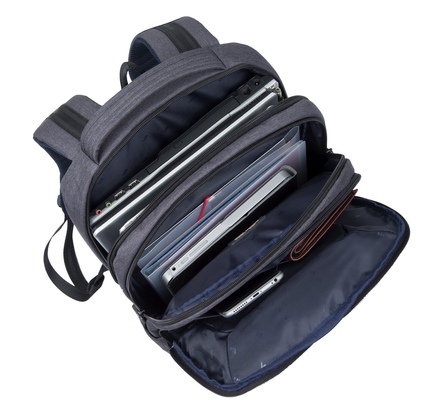 Notbuk üçün su keçirməyən çanta RIVACASE 7765 black Laptop backpack 16" / 6
