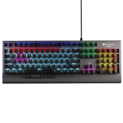 Klaviatura Canyon Wired gaming keyboard RGB light Dark grey (CND-SKB8-RU)