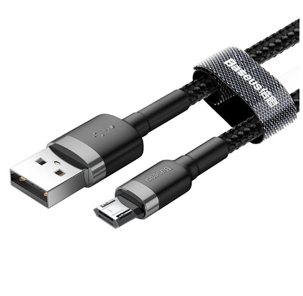 Kabel Baseus Micro USB 1M BLACK (CAMKLF-BG1)