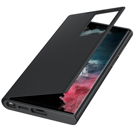 Çexol Samsung Smart Clear View Cover for S22 ultra BLACK (EF-ZS908CBEGRU)