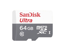 Fleş toplayıcı SanDisk Ultra microSDHC UHS-I CARD 64GB (SDSQUNR-064G-GN3MN)