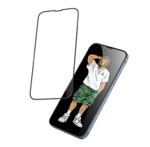 Qoruyucu şüşə Green 3D Silicone HD Glass Screen Protector for iPhone 13 Pro Max 6.7" - Clear (6935100157832)