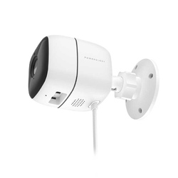Powerology Camera Wi-Fi Smart Outdoor Camera 110 Wired Angle Lens WHITE (6083749659344)