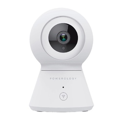 Powerology Wi-Fi Smart Home Camera 360 Horizontal and Vertical Movement - White (6083749659108)