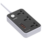 Elektrik uzadıcı LDNIO SC3412 3 port, 3 USB QC 3.0, PD 3.0/20W