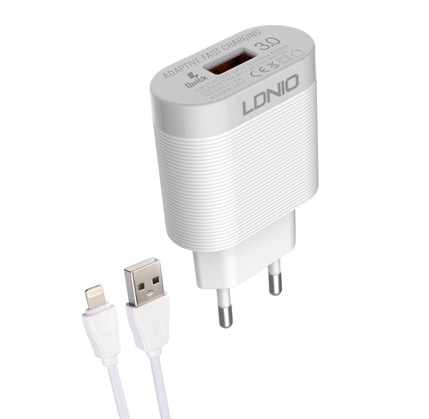 Adapter LDNIO A303Q & USB Lightning