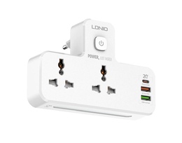 Elektrik yuva LDNIO SC2311 2 port, USB 2.0, USB 3.0, USB Type-C