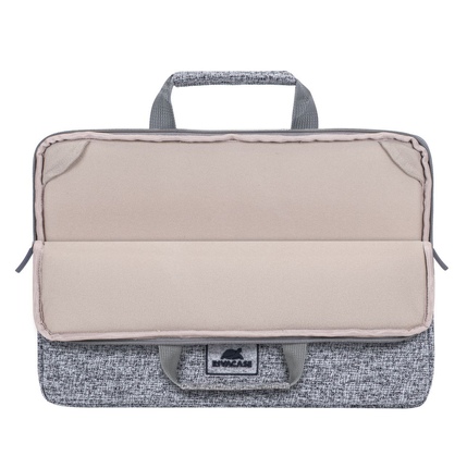 Notbuk üçün çanta RIVACASE 7913 light grey Laptop sleeve 13.3" with handles / 12