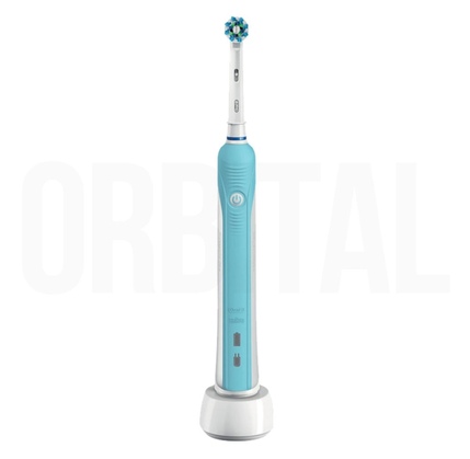 Elektrik diş fırçası Oral-B PRO 500 Cross Action, Ağ/Mavi