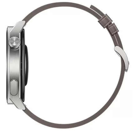 Smart saat HUAWEI GT 3 Pro 46mm NFC Light Titanium Case Gray Leather Strap (55028474)