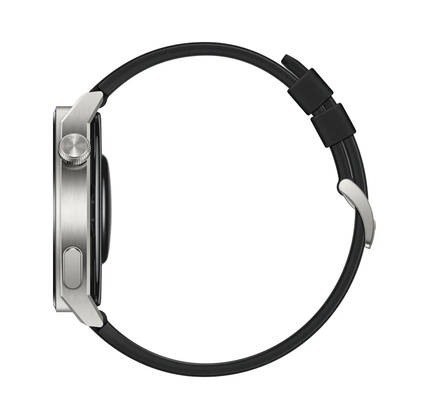 Smart saat HUAWEI GT 3 Pro 46mm NFC Light Titanium Case Black Fluoroelastomer Strap (55028473)