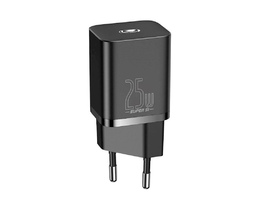 Adapter BASEUS 25W TRAVEL 1C (WITHOUT CABLE) BLACK (CCSP020101)