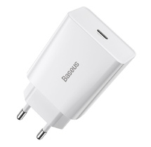 Adapter BASEUS 20W TRAVEL (WITHOUT CABLE) WHITE (CCFS-SN02)