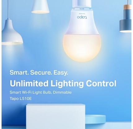 TP-LINK Tapo L510E Smart Wi-Fi Light Bulb, Dimmable