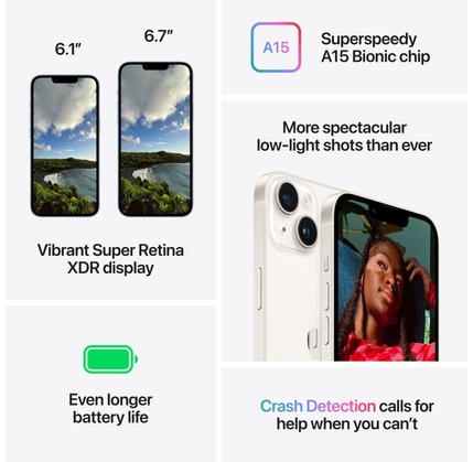 Smartfon Apple iPhone 14 Plus 512GB NFC Midnight