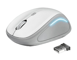 Simsiz kompüter siçanı Trust Yvi FX Wireless Mouse - white (22335)
