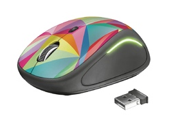 Simsiz kompüter siçanı Trust Yvi FX Wireless Mouse - geometrics (22337)