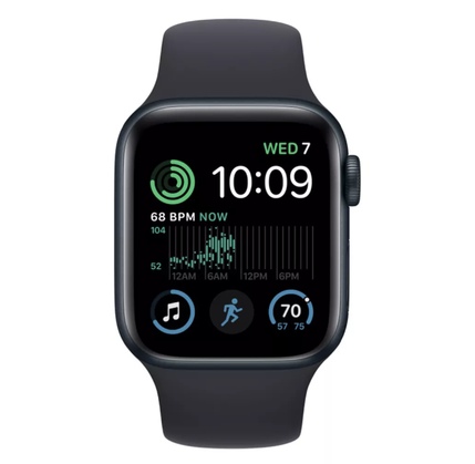 Smart saat Apple Watch SE NEW, 40mm NFC Midnight Aluminium Case with Midnight Sport Band (MNJT3RB/A)