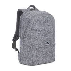 Notbuk üçün su keçirməyən çanta RIVACASE 7962 light grey Laptop backpack 15.6