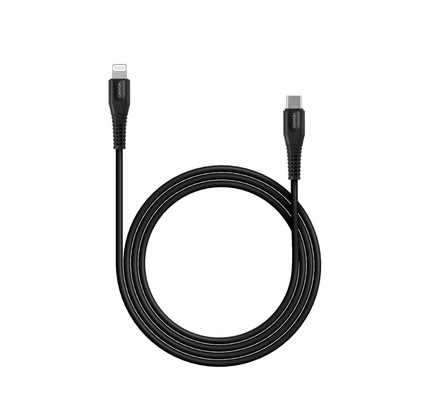 Kabel Canyon MFI-4 Type-C Cable To MFI Lightning for Apple Black (CNS-MFIC4B)