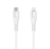 Kabel Canyon MFI-4 Type-C Cable To MFI Lightning for Apple White (CNS-MFIC4W)