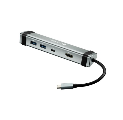 Dok-stansiya Canyon DS-3 Multiport 4-in-1 Space grey (CNS-TDS03DG)