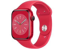 Smart saat Apple Watch Series 8 GPS, 41mm NFC (PRODUCT)RED Aluminium Case with (PRODUCT)RED Sport Band - Regular (MNP73RB/A)