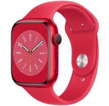 Smart saat Apple Watch Series 8 GPS, 41mm NFC (PRODUCT)RED Aluminium Case with (PRODUCT)RED Sport Band - Regular (MNP73GK/A)