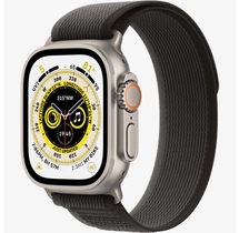 Smart saat Apple Watch Ultra GPS + Cellular, 49mm NFC Titanium Case with Black/Gray Trail Loop S/M (MQFW3GK/A)