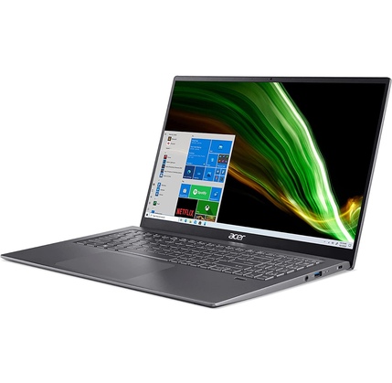 Notbuk Acer Swift 3 16.1" /8GB RAM /512GB SSD Steel Gray/i5-11300H/1920 x 1080 Full HD Display/Intel Iris X (NX.ABDAA.006)
