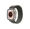 Smart saat Apple Watch Ultra GPS + Cellular, 49mm NFC Titanium Case with Green Alpine Loop - Medium (MQFN3GK/A)