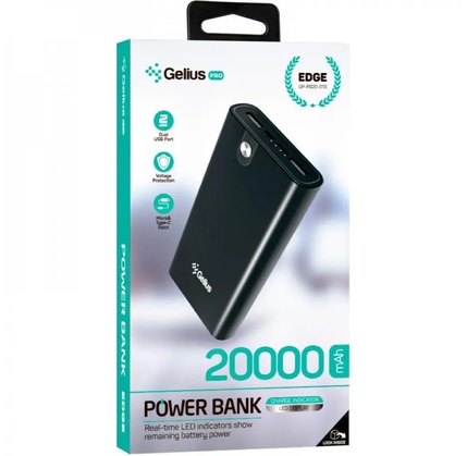 Power Bank Gelius Pro Edge GP-PB20-013 20000mAh Black