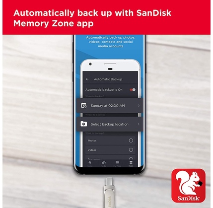 Fleş toplayıcı SanDisk 32GB Ultra Dual Drive USB Type-C - USB-C, USB 3.1