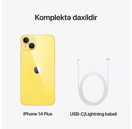 Smartfon Apple iPhone 14 128GB NFC Yellow
