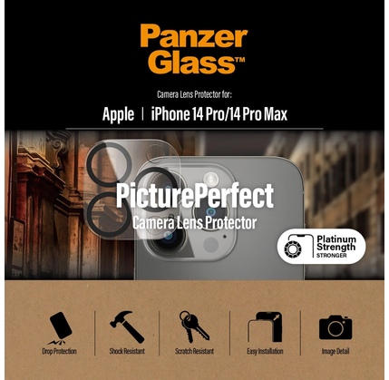Qoruyucu şüşə kamera üçün PanzerGlass PicturePerfect Apple iPhone 14 Pro/14 Pro Max (0400)