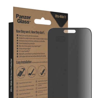 Qoruyucu şüşə PanzerGlass Apple iPhone 14 Pro Max Ultra-Wide Fit Privacy (P2774)