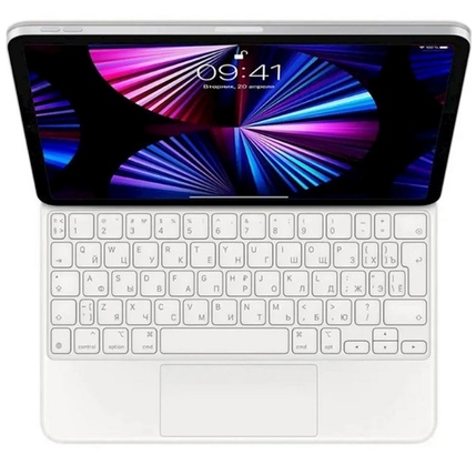 Klaviatura Apple Magic Keyboard for iPad Pro 11-inch (3rd generation), and  iPad Air (4th generation)- Russian - White (MJQJ3RS/A)