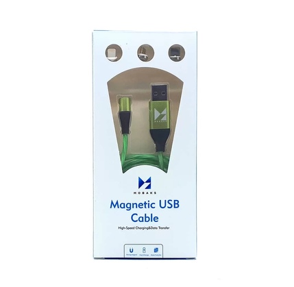 Kabel MOBAKS MC-41 3A 3in1 Magnetic Cable With Flowing LED light