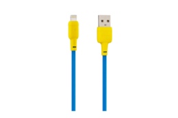 Kabel USB Gelius Full Silicon GP-UCN001L Lightning Yellow/Blue