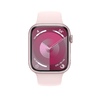 Smart saat Apple Watch Series 9 GPS, 41mm Pink Aluminium Case with Light Pink Sport Band - S/M (MR933QI/A)