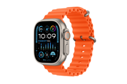 Öncədən sifariş Smart saat Apple Watch Ultra 2 GPS + Cellular, 49mm Titanium Case with Orange Ocean Band (MREH3RB/A)