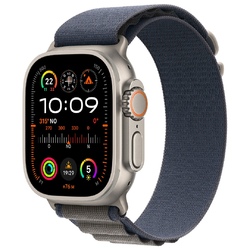 Smart saat Apple Watch Ultra 2 GPS + Cellular, 49mm Titanium Case with Blue Alpine - M (MREP3RB/A)