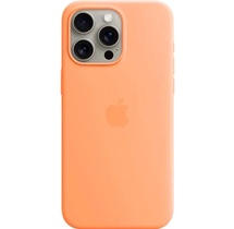 Çexol Apple iPhone 15 Pro Silicone Case with MagSafe Orange Sorbet (MT1H3ZM/A)