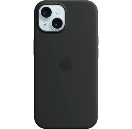 Çexol Apple iPhone 15 Plus Silicone Case with MagSafe Black (MT103ZM/A)