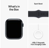 Smart saat Apple Watch Series 9 GPS, 45mm Midnight Aluminum Case With Midnight Sport Band - S/M (MR993QI/A)
