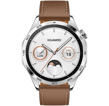Smart saat HUAWEI Watch GT 4 46mm Brown LEATHER STRAP (55020BGX)
