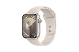 Smart saat Apple Watch Series 9 GPS, 45mm Starlight Aluminium Case with Starlight Sport Band - M/L (MR973QR/A)